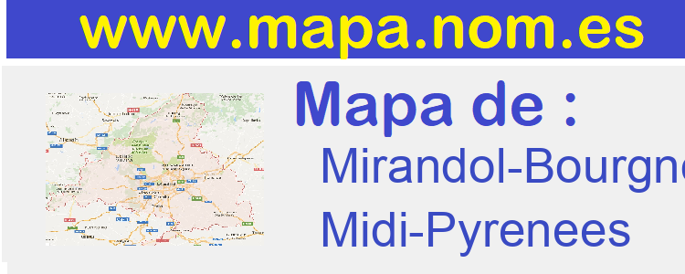 mapa de  Mirandol-Bourgnounac