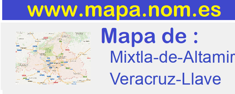 mapa de  Mixtla-de-Altamirano
