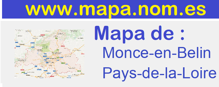 mapa de  Monce-en-Belin