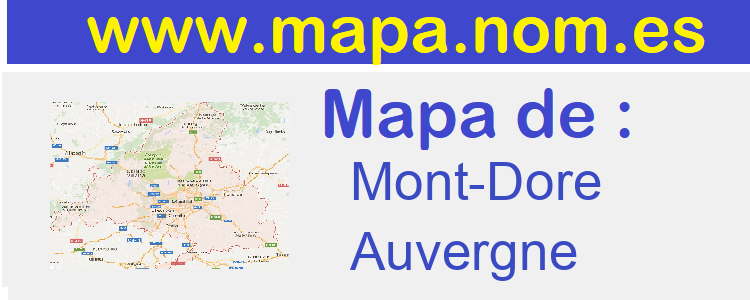 mapa de  Mont-Dore
