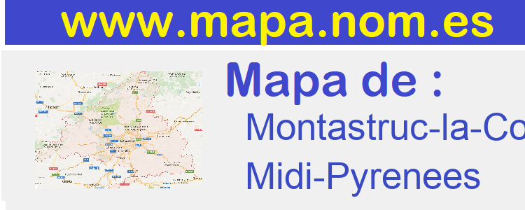 mapa de  Montastruc-la-Conseillere