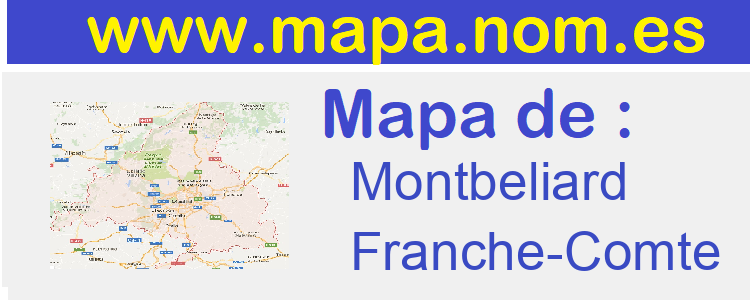 mapa de  Montbeliard