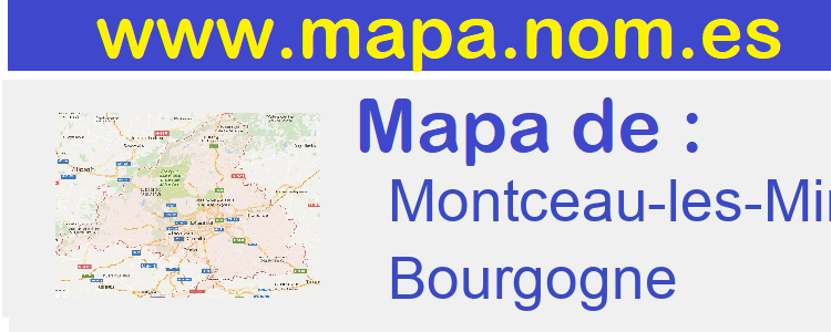 mapa de  Montceau-les-Mines