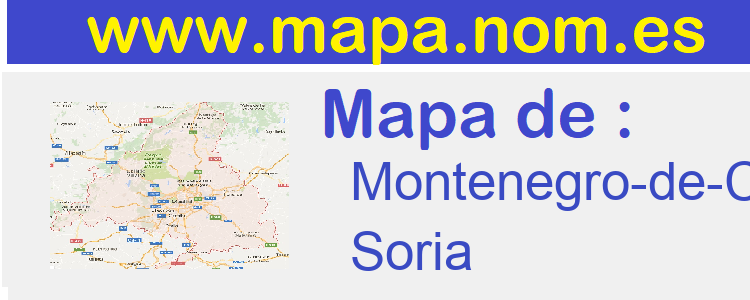 mapa de  Montenegro-de-Cameros