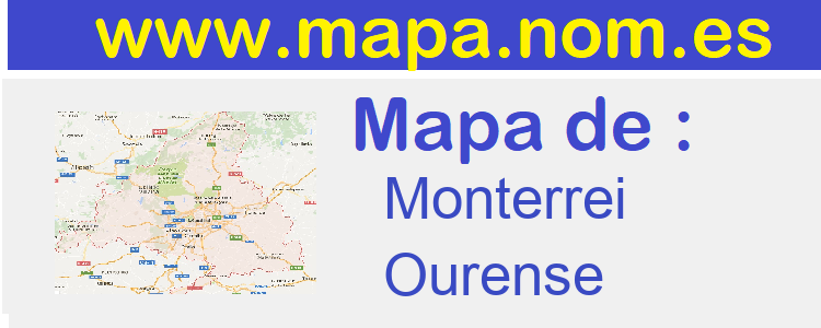 mapa de  Monterrei