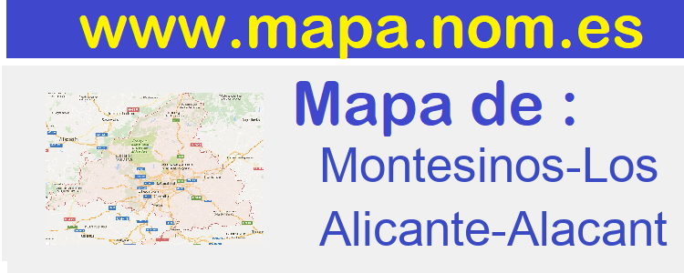 mapa de  Montesinos-Los