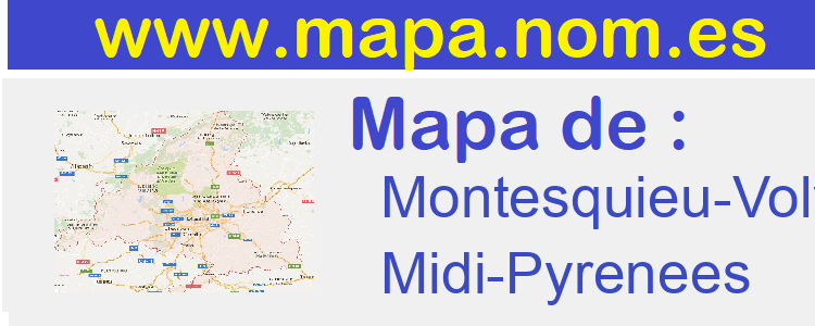 mapa de  Montesquieu-Volvestre