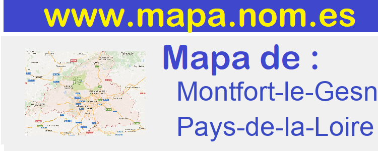 mapa de  Montfort-le-Gesnois