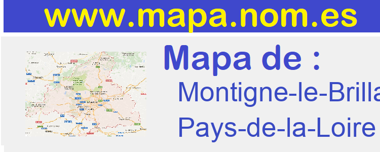 mapa de  Montigne-le-Brillant