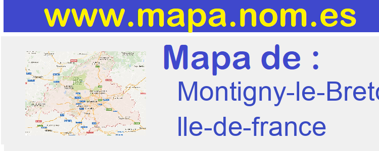 mapa de  Montigny-le-Bretonneux