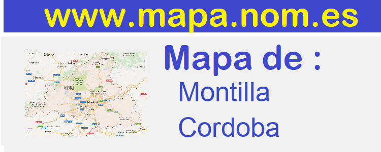 mapa de  Montilla