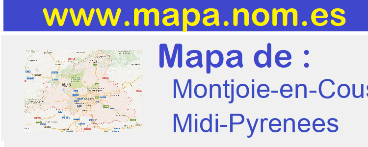 mapa de  Montjoie-en-Couserans