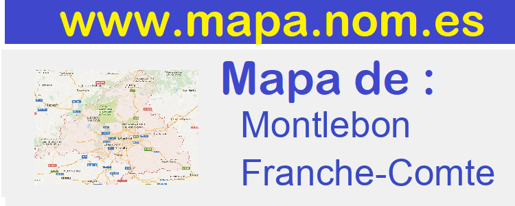 mapa de  Montlebon