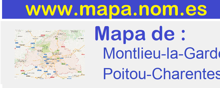 mapa de  Montlieu-la-Garde
