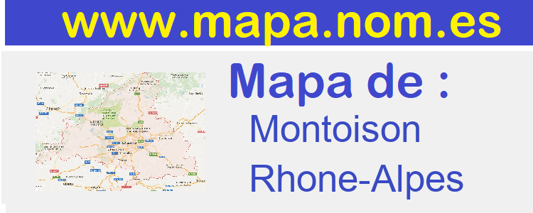 mapa de  Montoison