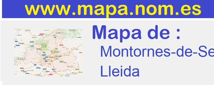 mapa de  Montornes-de-Segarra