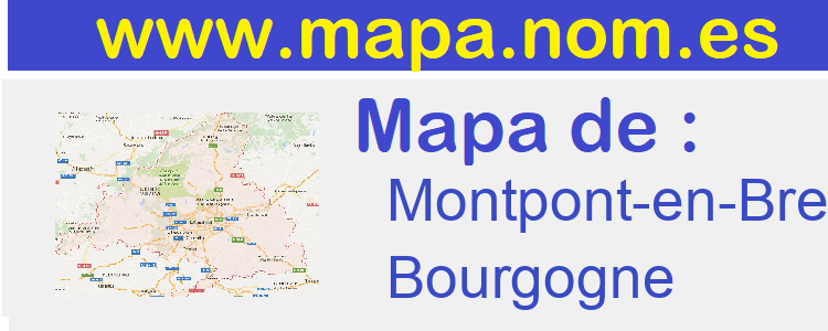 mapa de  Montpont-en-Bresse
