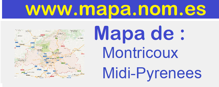 mapa de  Montricoux