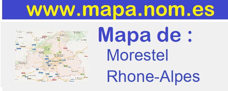 mapa de  Morestel