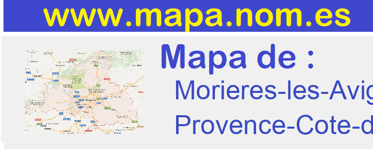 mapa de  Morieres-les-Avignon