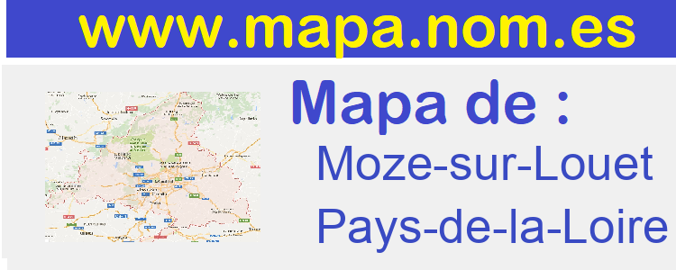 mapa de  Moze-sur-Louet