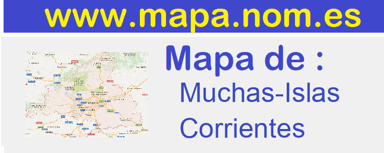 mapa de  Muchas-Islas