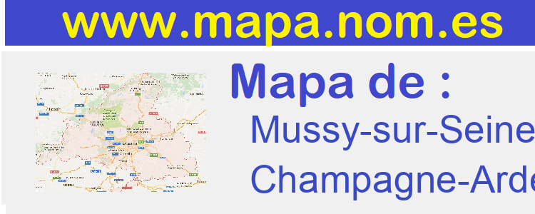 mapa de  Mussy-sur-Seine