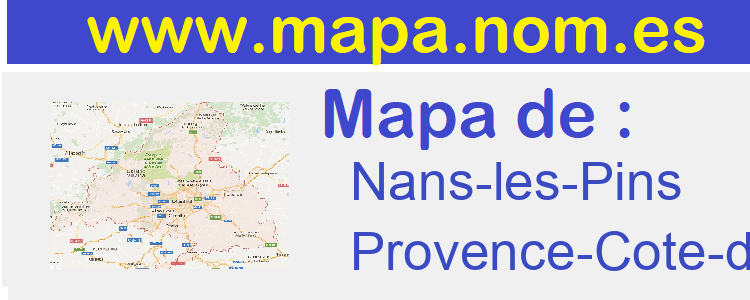 mapa de  Nans-les-Pins