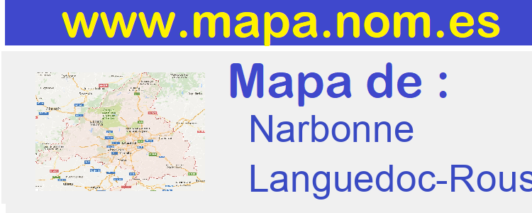 mapa de  Narbonne