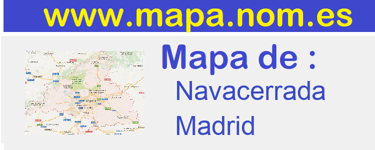 mapa de  Navacerrada