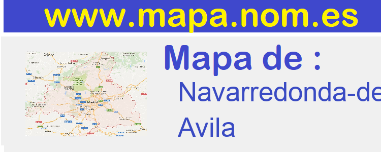 mapa de  Navarredonda-de-Gredos