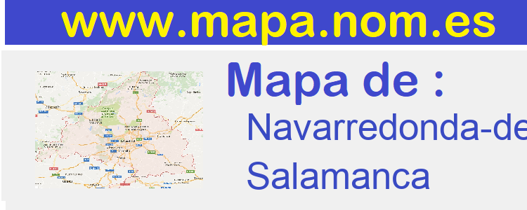 mapa de  Navarredonda-de-la-Rinconada