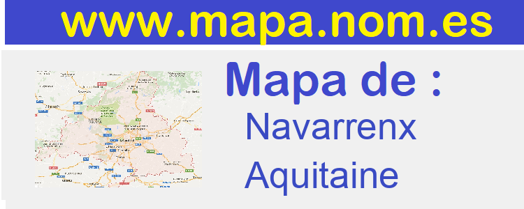 mapa de  Navarrenx