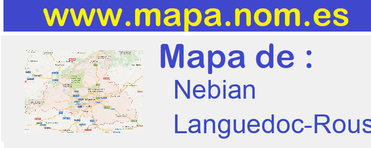 mapa de  Nebian