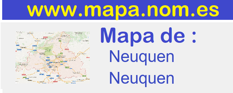 mapa de  Neuquen