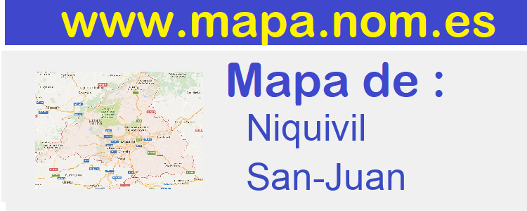 mapa de  Niquivil