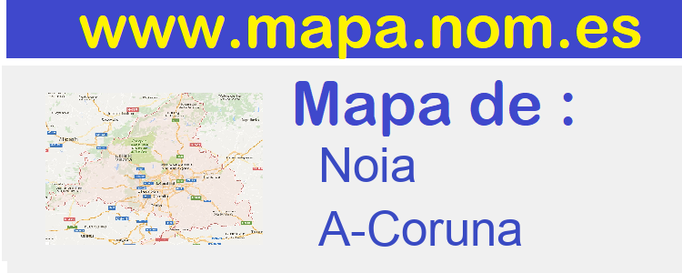mapa de  Noia