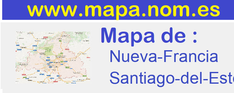 mapa de  Nueva-Francia