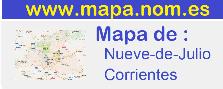 mapa de  Nueve-de-Julio