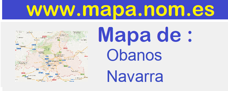 mapa de  Obanos
