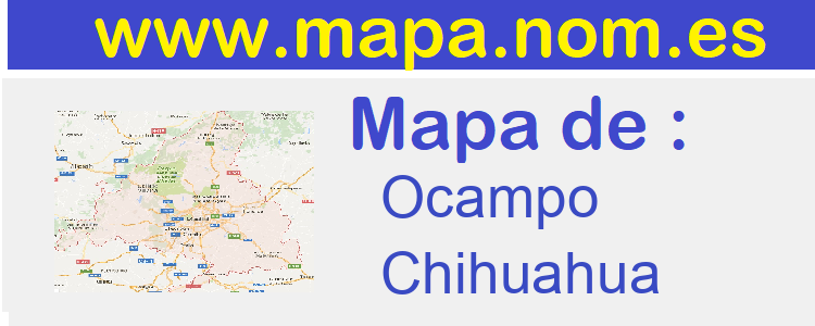 mapa de  Ocampo