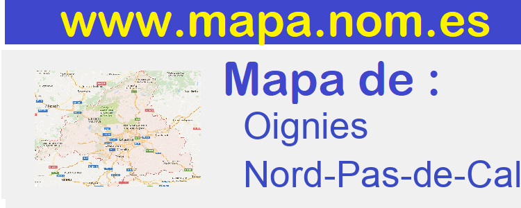 mapa de  Oignies