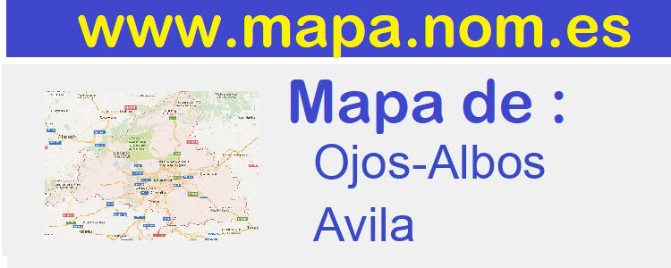 mapa de  Ojos-Albos