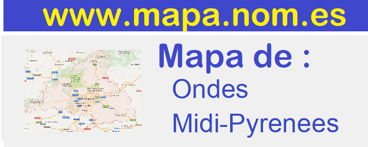 mapa de  Ondes