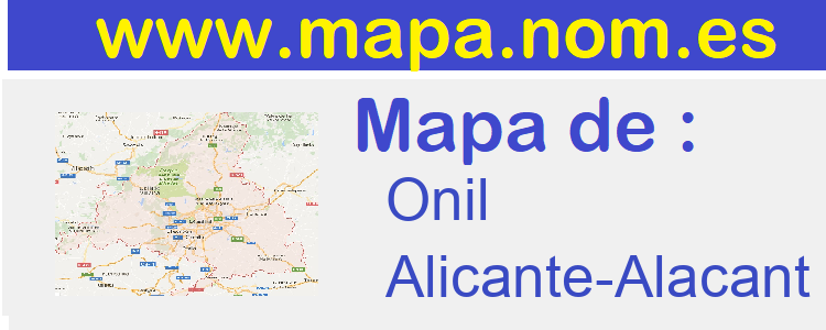 mapa de  Onil