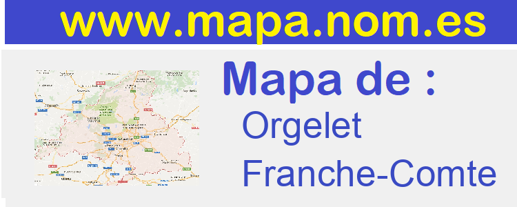 mapa de  Orgelet