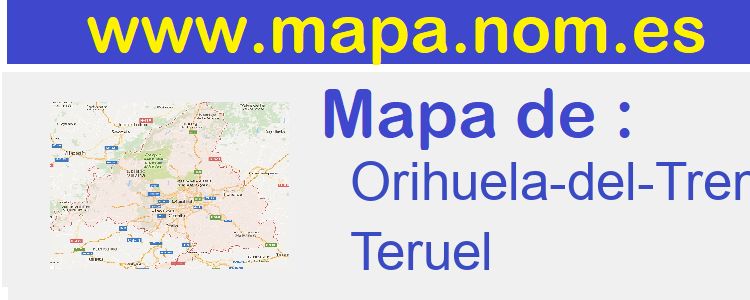 mapa de  Orihuela-del-Tremedal