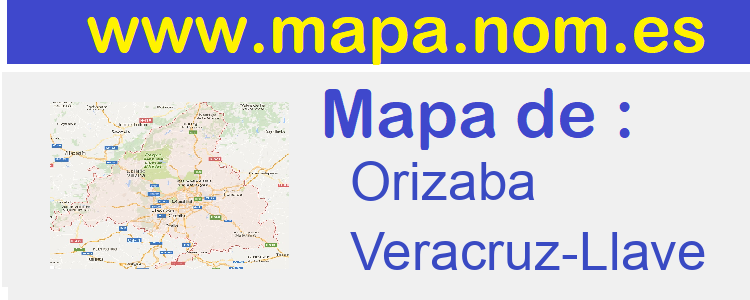 mapa de  Orizaba