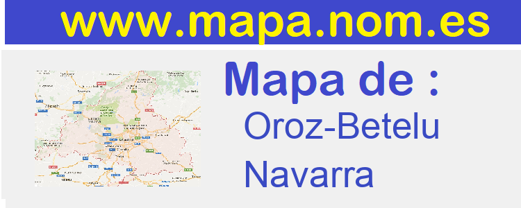 mapa de  Oroz-Betelu