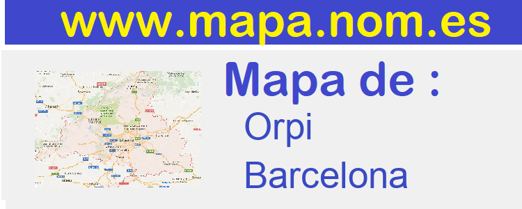 mapa de  Orpi